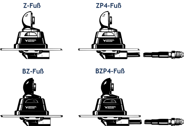 Procom 2m Band Stahlstab Kfz-Antenne mit FME Anschluß schwarz (MH 1-BZR)