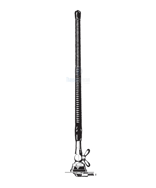 Procom Gekürzte Helixantenne mit Z-Fuss (ML3-ZP4)