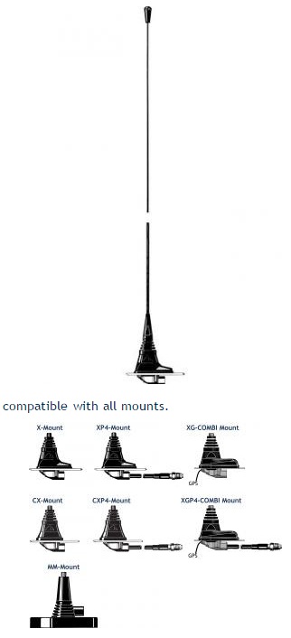Procom 2m Band Magnetantenne ohne Kabel (MH 1-MMR)