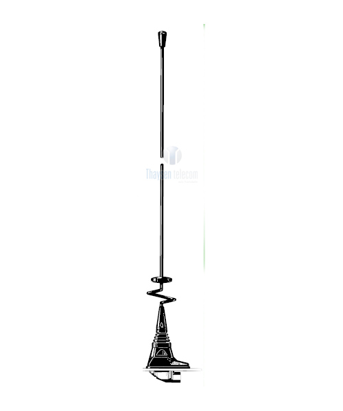 Procom 2m und 70cm Band Doppelfrequenzantenne mit X-Fuss ohne Kabel (MHU 3-X)