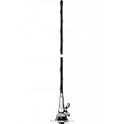 Procom Doppelfrequenzmobilantenne mit CXP4-Fuß. Eine Frequenz in jedem der 2m und 70cm Bänder bei Bestellung angeben. (DFA 2/70-CXP4)