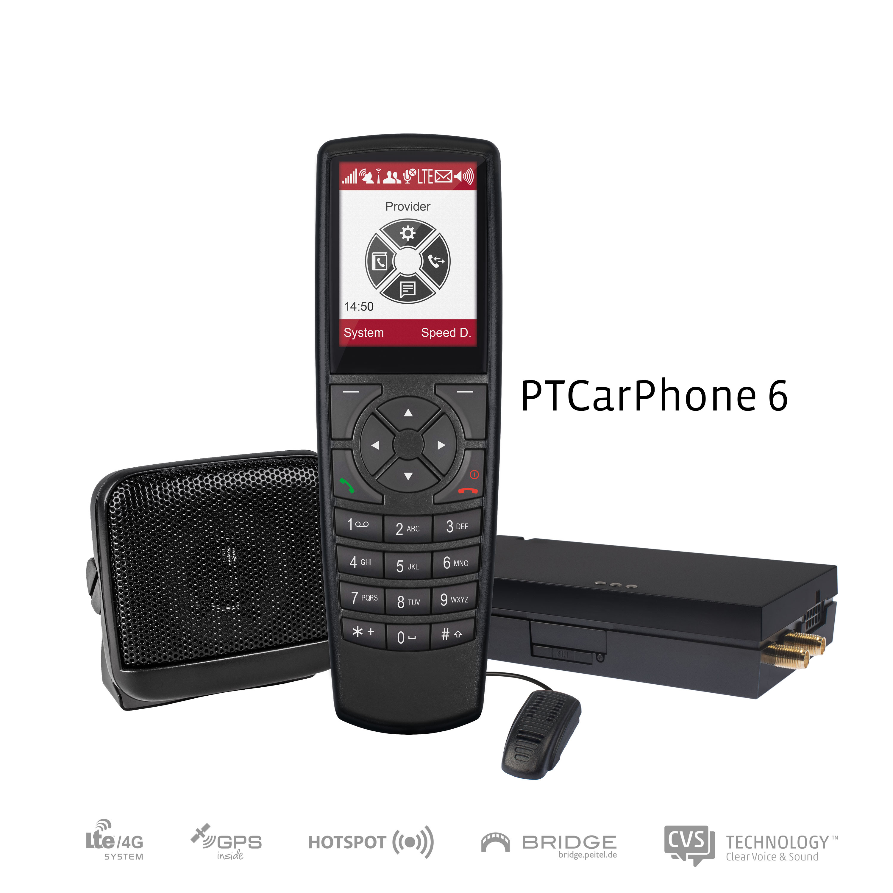 Pei Tel PTCarPhone 6 EU Fahrzeugtelefon (6609-006-100-51)