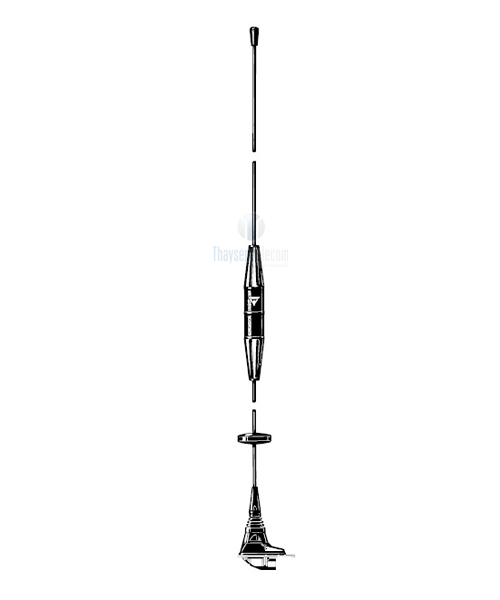 Procom 440-470 MHz 70cm Band Kfz-Antenne mit gekapselter Spule ohne Kabel (MU 11-X/h)