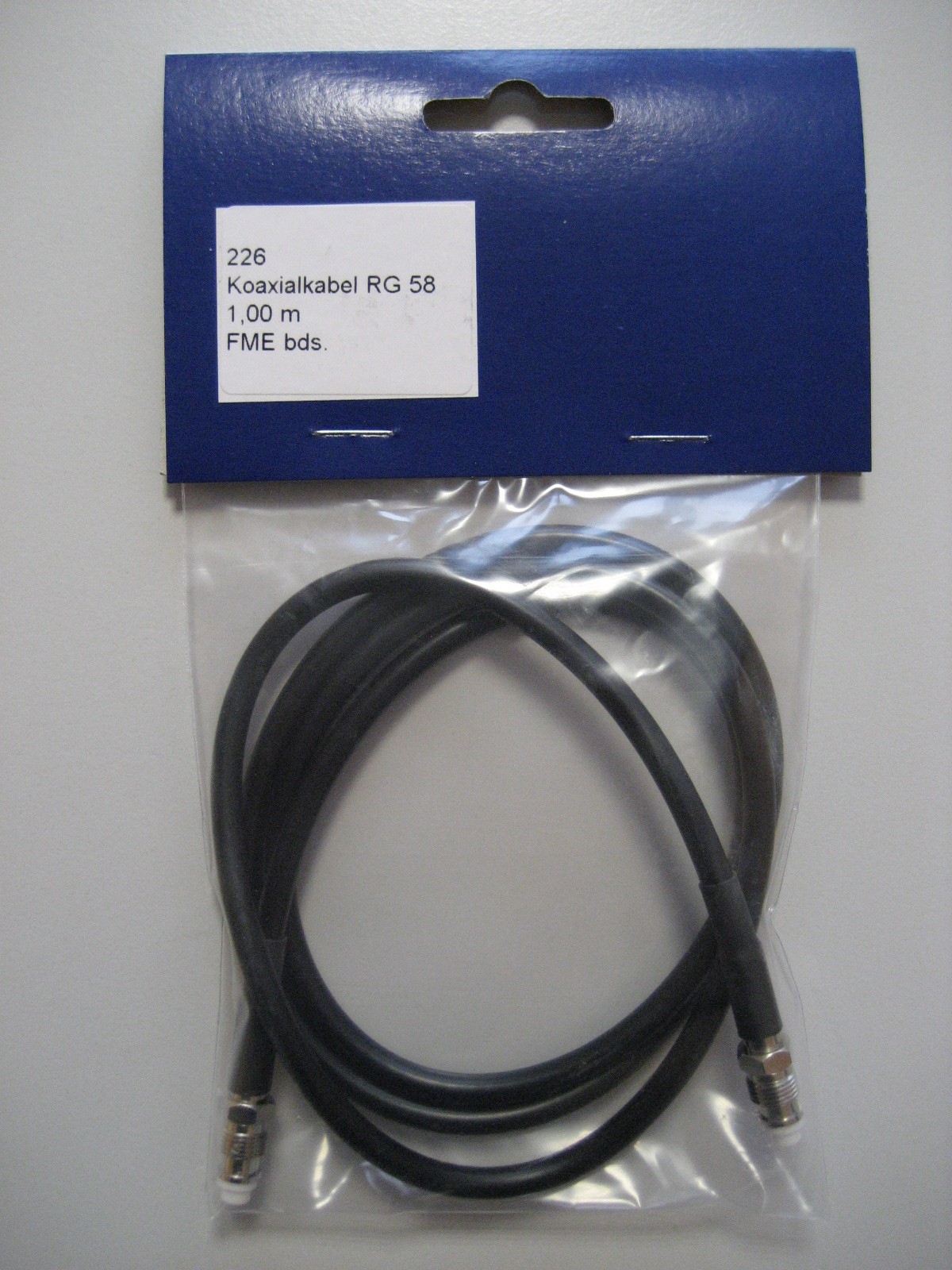 Kabel RG58 1m FME-Buchse beidseitig (7300.0100.02.02.01)