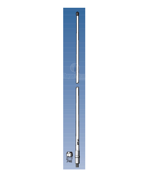 Procom 3dB koaxiale und breitbandige Marine- und Feststationsantenne (CXL 70-3/h)