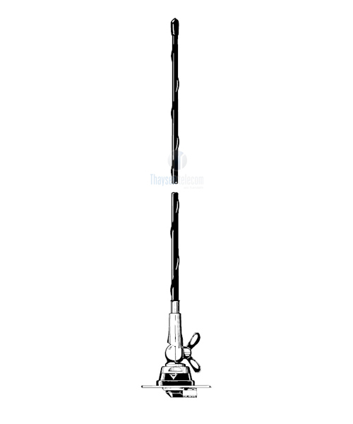 Procom 4m und 70cm Band Kfz-Antenne ohne Kabel (DFA 4/70-Z)