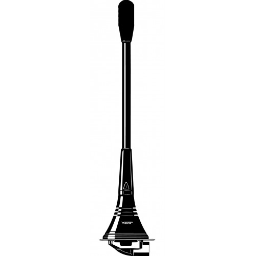 Procom 430-470 MHz 70cm Band Kfz-Antenne komplett mit Fuss ohne Kabel (MU7-LX-h)