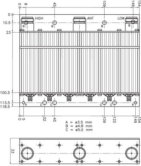 Procom Mini-Duplexer (MPX 2/6 H-6/15-N)