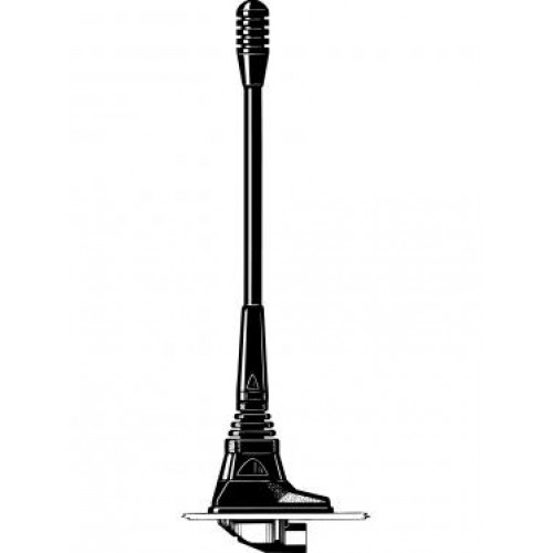 Procom 406-440 MHz 70cm Band Kfz-Antenne mit flexiblem Stab ohne Kabel (MU 7-X/L)
